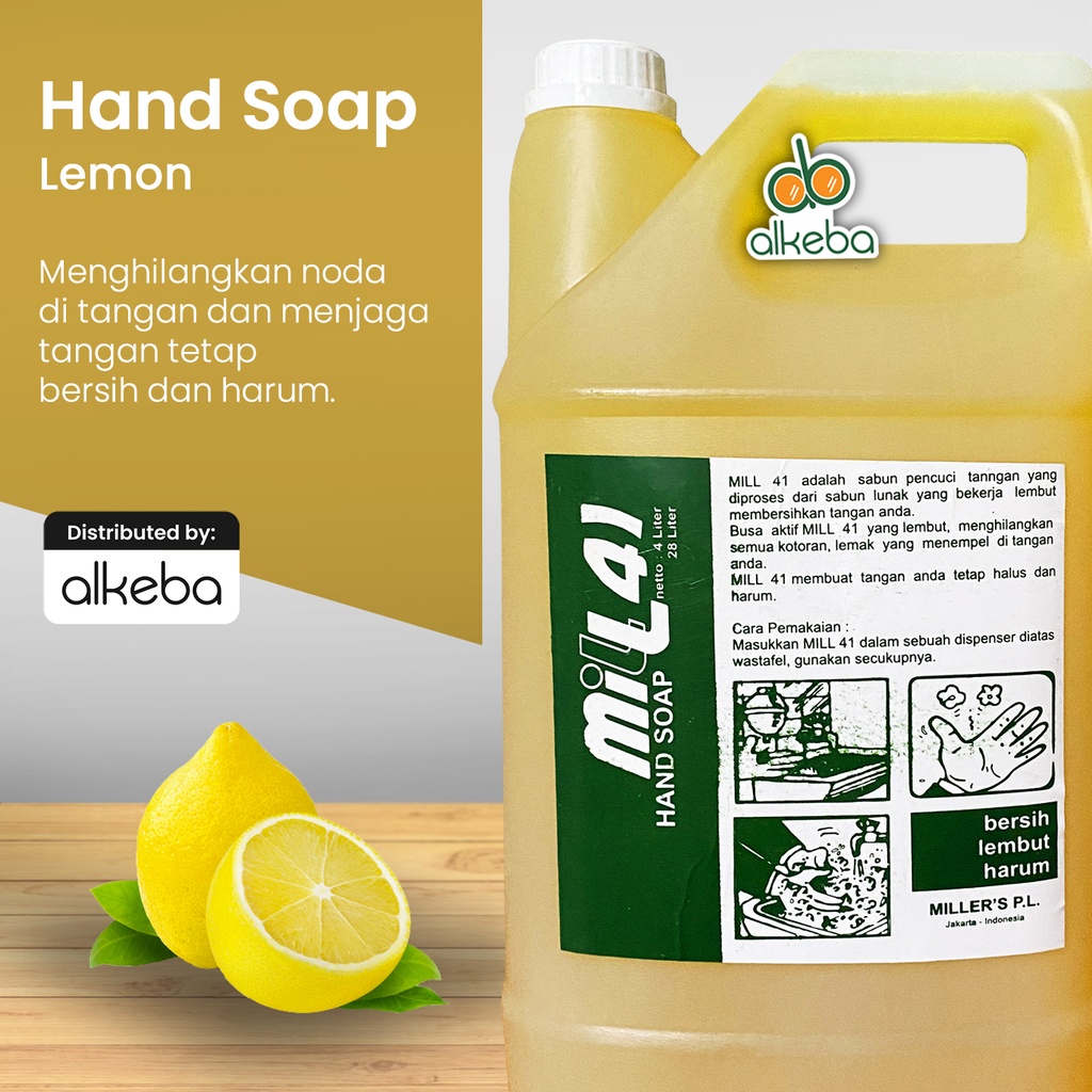 MILL 41 HAND SOAP LEMON 4 LITER