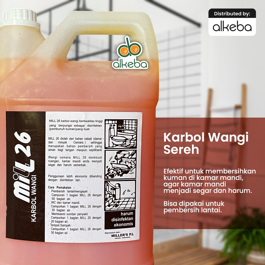 MILL 26 KARBOL WANGI SEREH 4 LITER