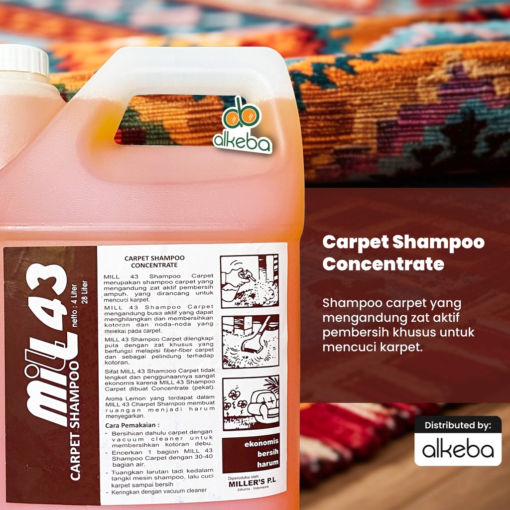 MILL 43 CARPET SHAMPOO 4 LITER