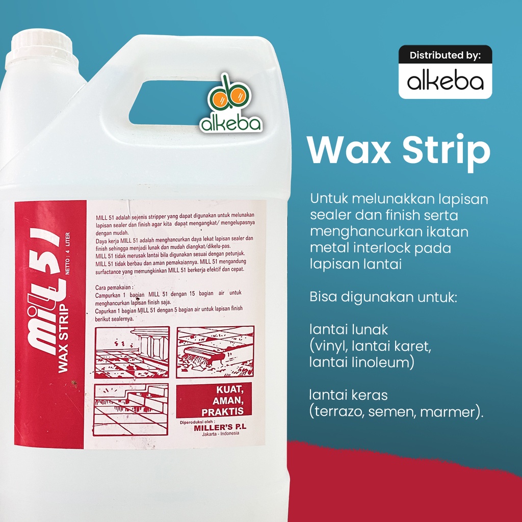 MILL 51 WAX STRIP 4 LITER