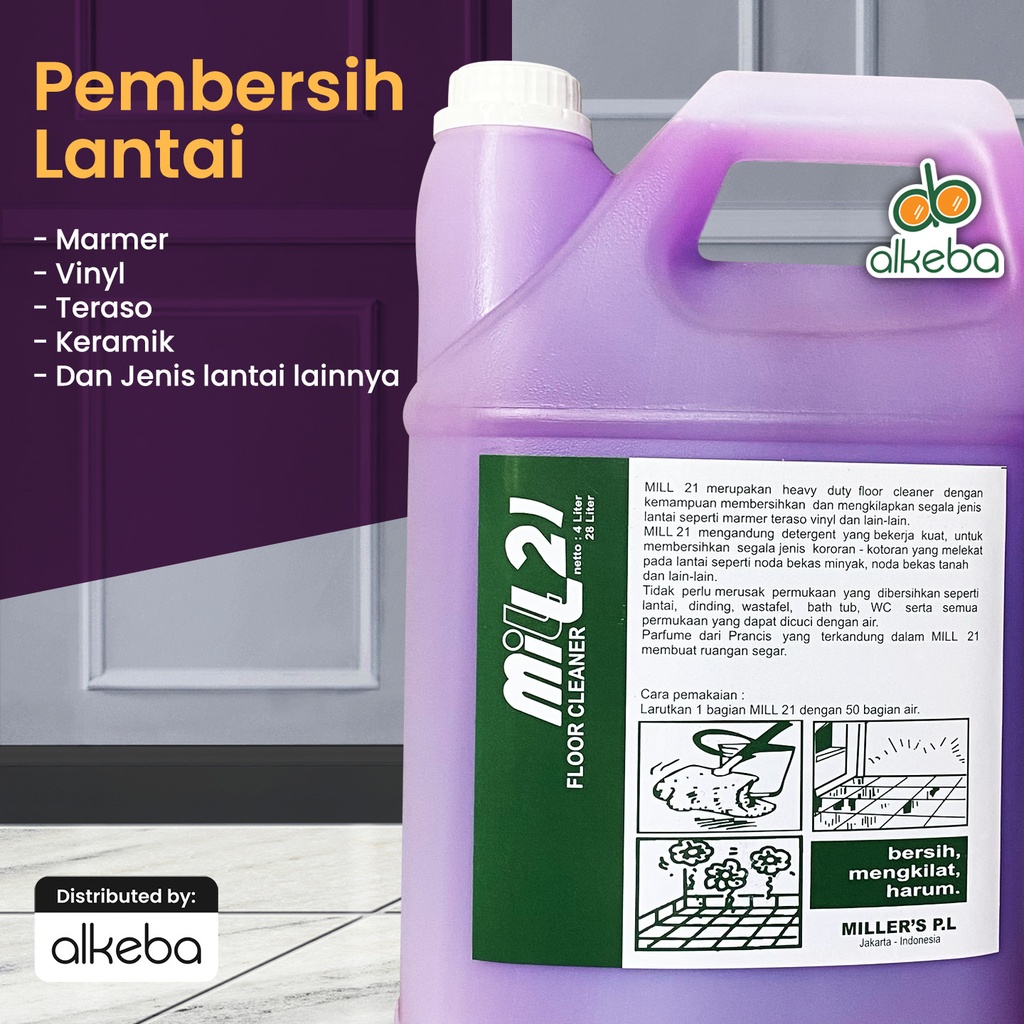 MILL 21 FLOOR CLEANER LAVENDER 4 LITER