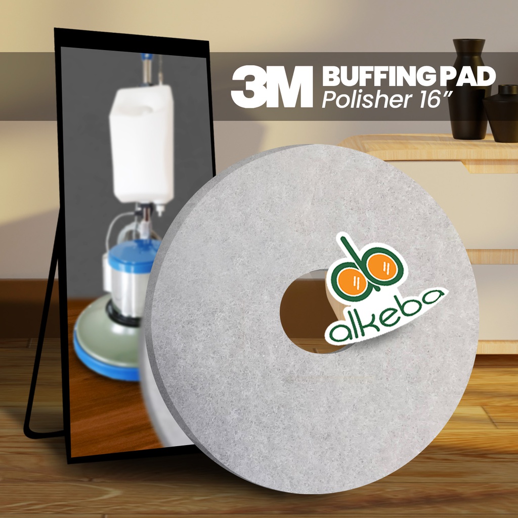 3M BUFFING PAD POLISHER 16" PUTIH
