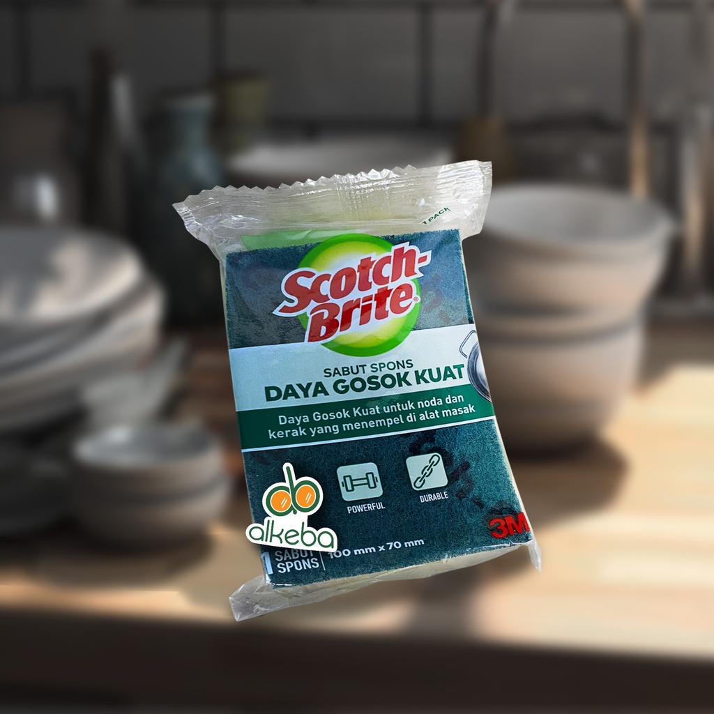 3M SPON HIJAU KUNING SCOTCH BRITE