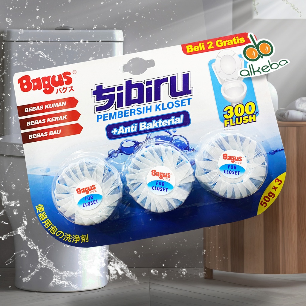 BAGUS SIBIRU 50GR x 3 (PEMBERSIH KLOSET)