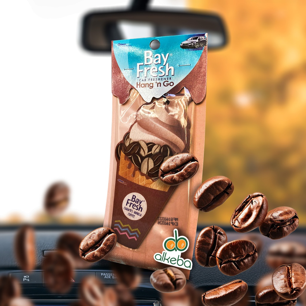 BAYFRESH CAR FRESHENER HANG'N GO CARAMEL COFFE