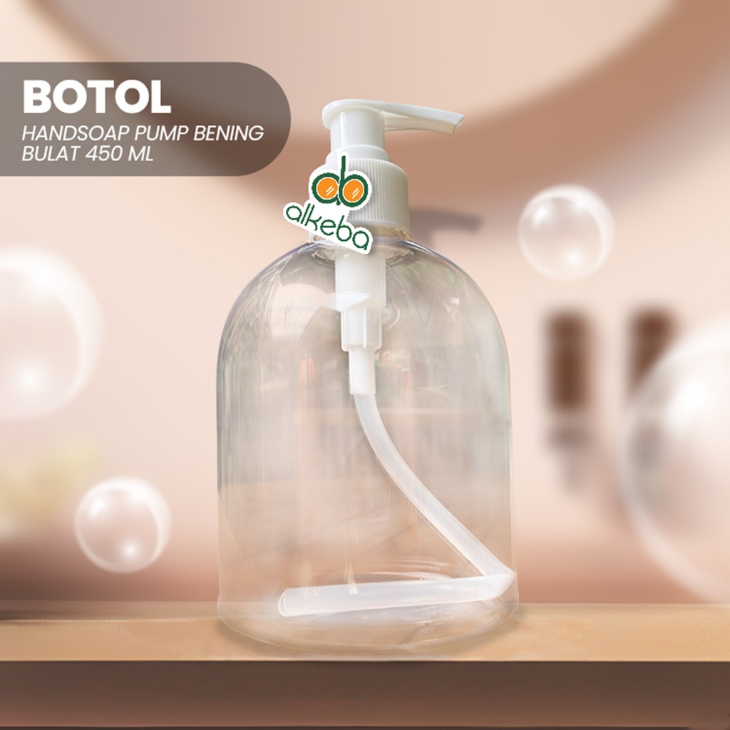 BOTOL HAND SOAP PUMP BULAT BENING 450ML