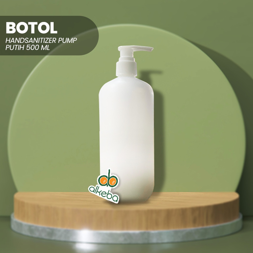 BOTOL HANDSANITIZER PUMP PUTIH 500ML