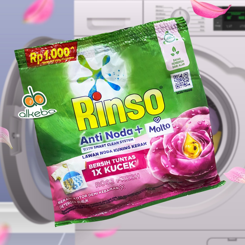 DETERGEN RINSO BUBUK SACHET 40 GR ROSE