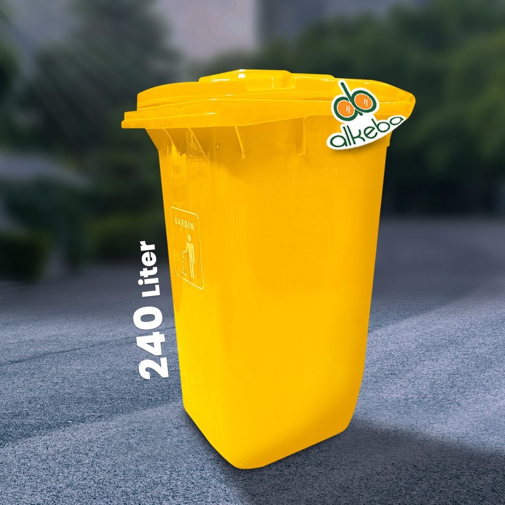 DUST BIN 240 LITER KUNING GARBIN