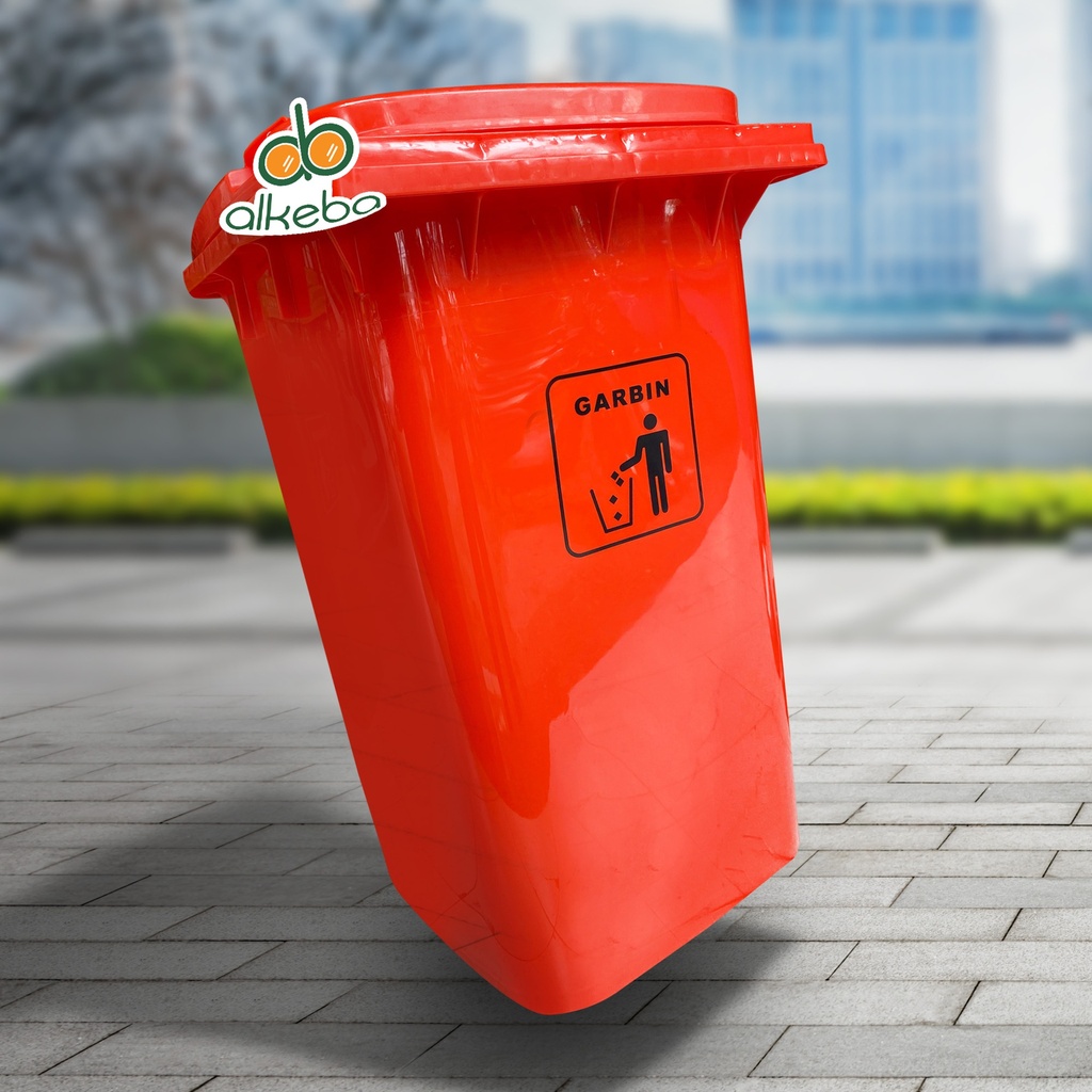 DUST BIN 240 LITER MERAH GARBIN