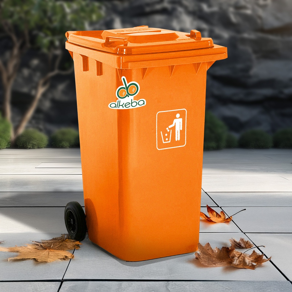 DUST BIN 240 LITER ORANGE
