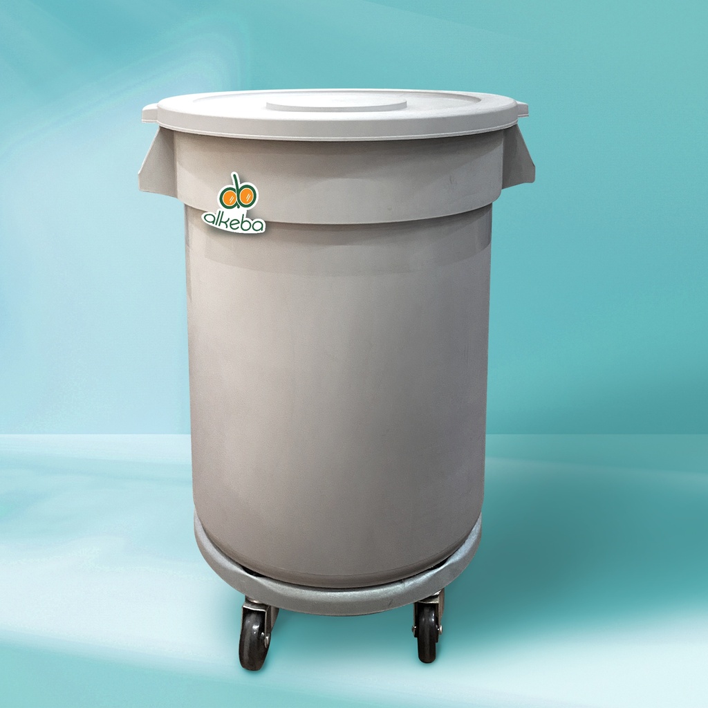 DUST BIN BULAT DENGAN RODA 120 LITER