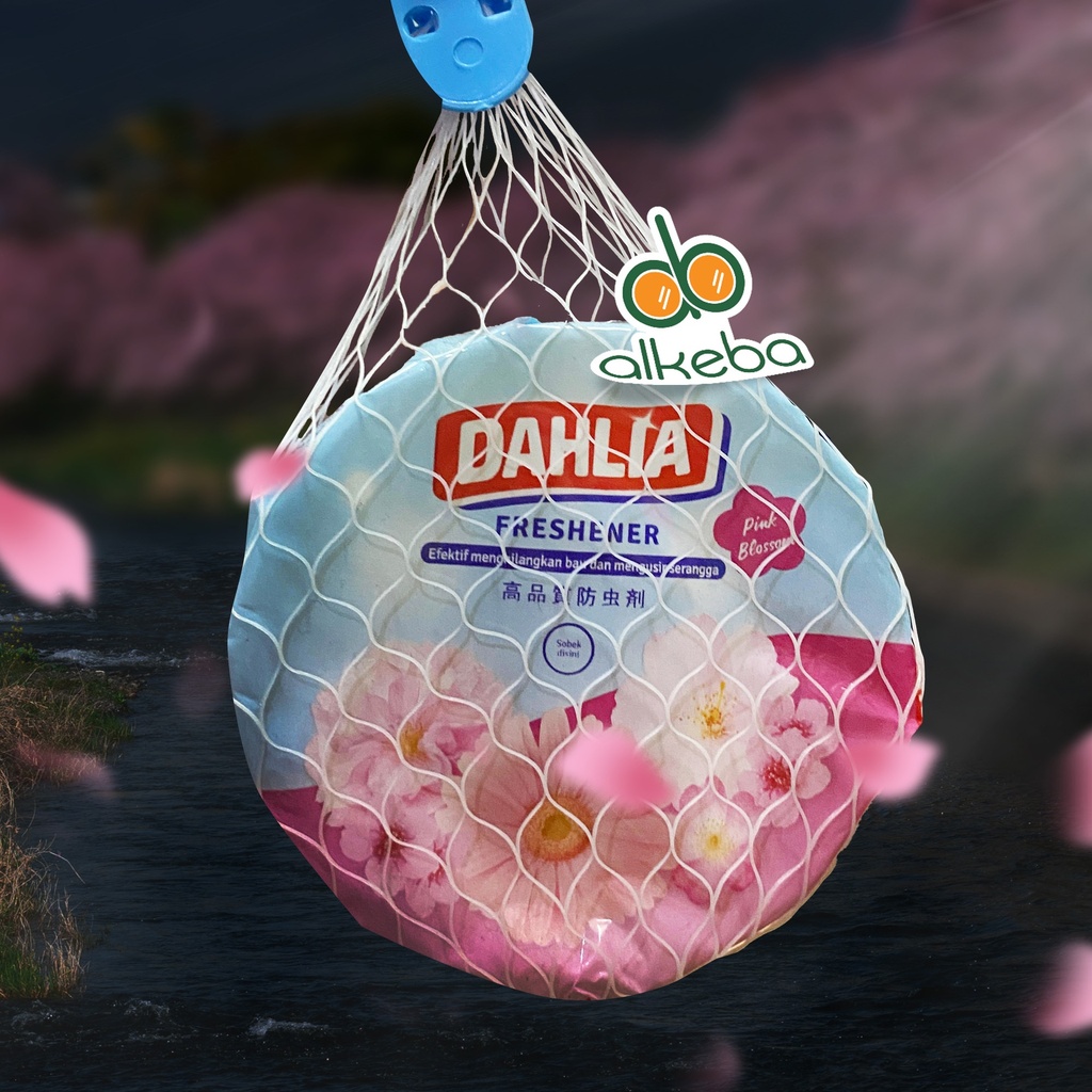 KAMPER GANTUNG GEPENG DAHLIA BERRY BLOSSOM