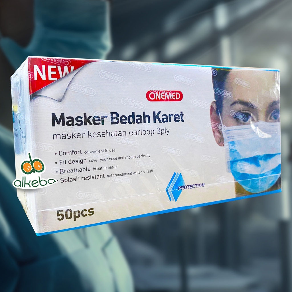 MASKER MEDIS EARLOOP 3 PLY