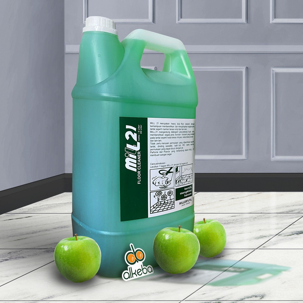 MILL 21 FLOOR CLEANER APEL 4 LITER