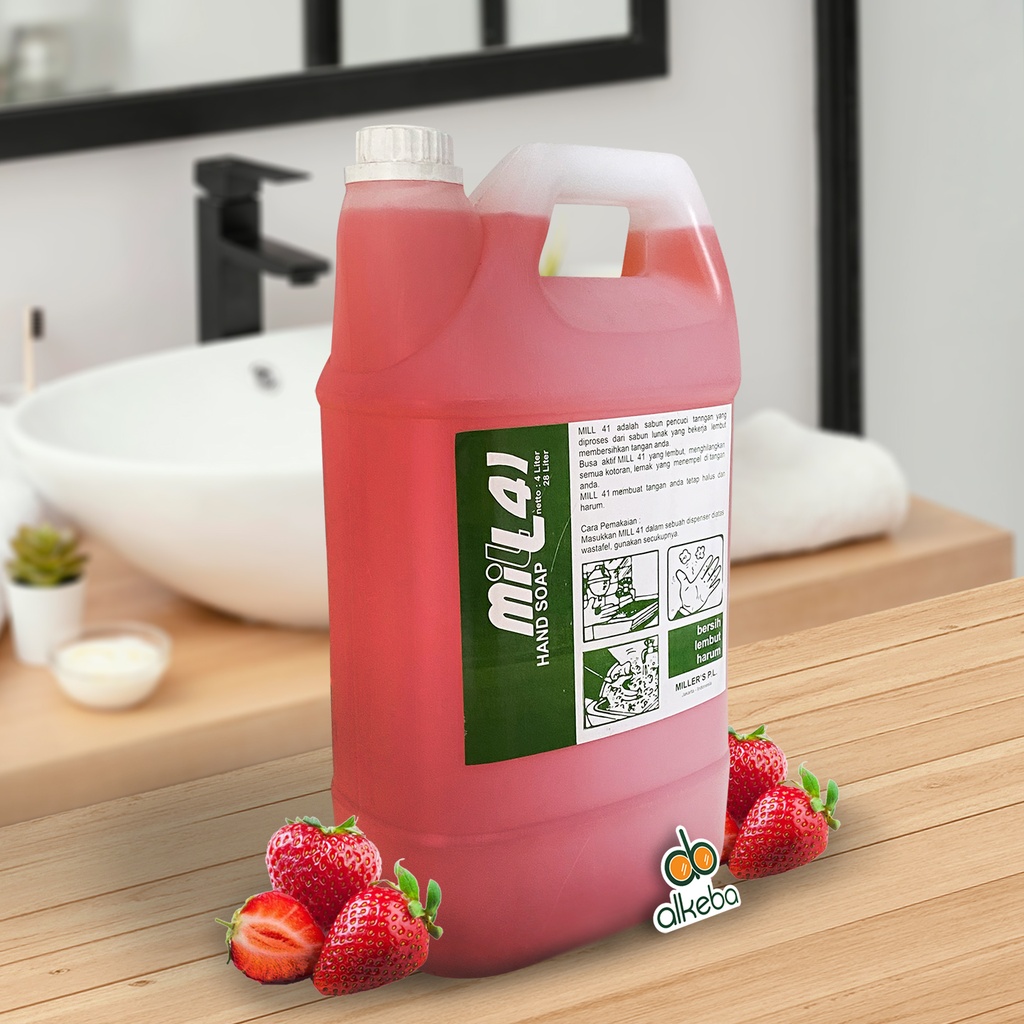 MILL 41 HAND SOAP STRAWBERRY 4 LITER