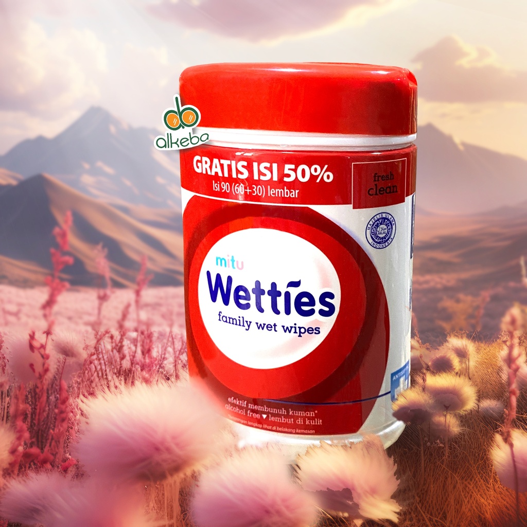MITU WETTIES TISSUE BASAH BOTOL ASEPTIC
