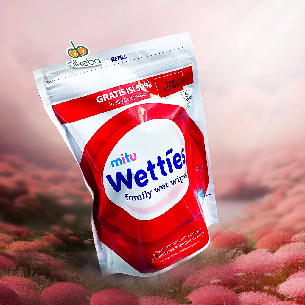 MITU WETTIES TISSUE BASAH REFILL MERAH