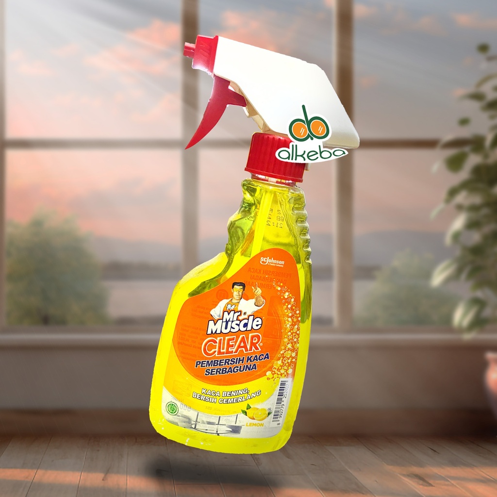 MR MUSCLE PEMBERSIH KACA SPRAY 500 ML LEMON