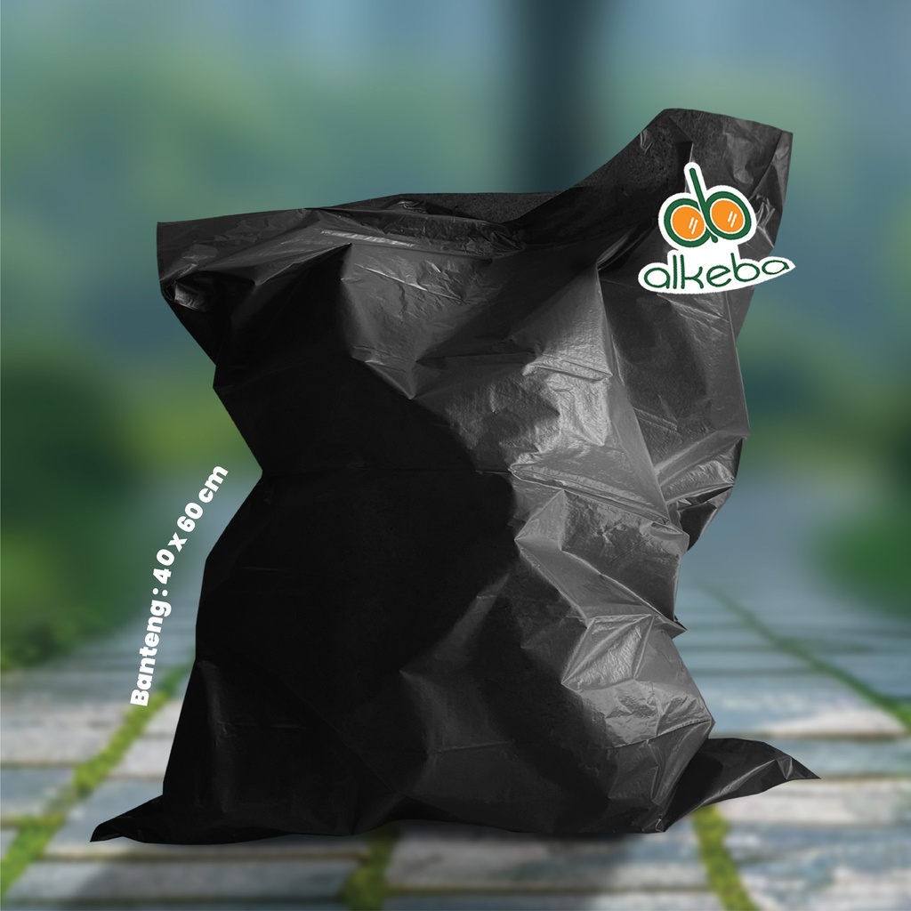 PLASTIK SAMPAH HITAM 40X60 CM BANTENG