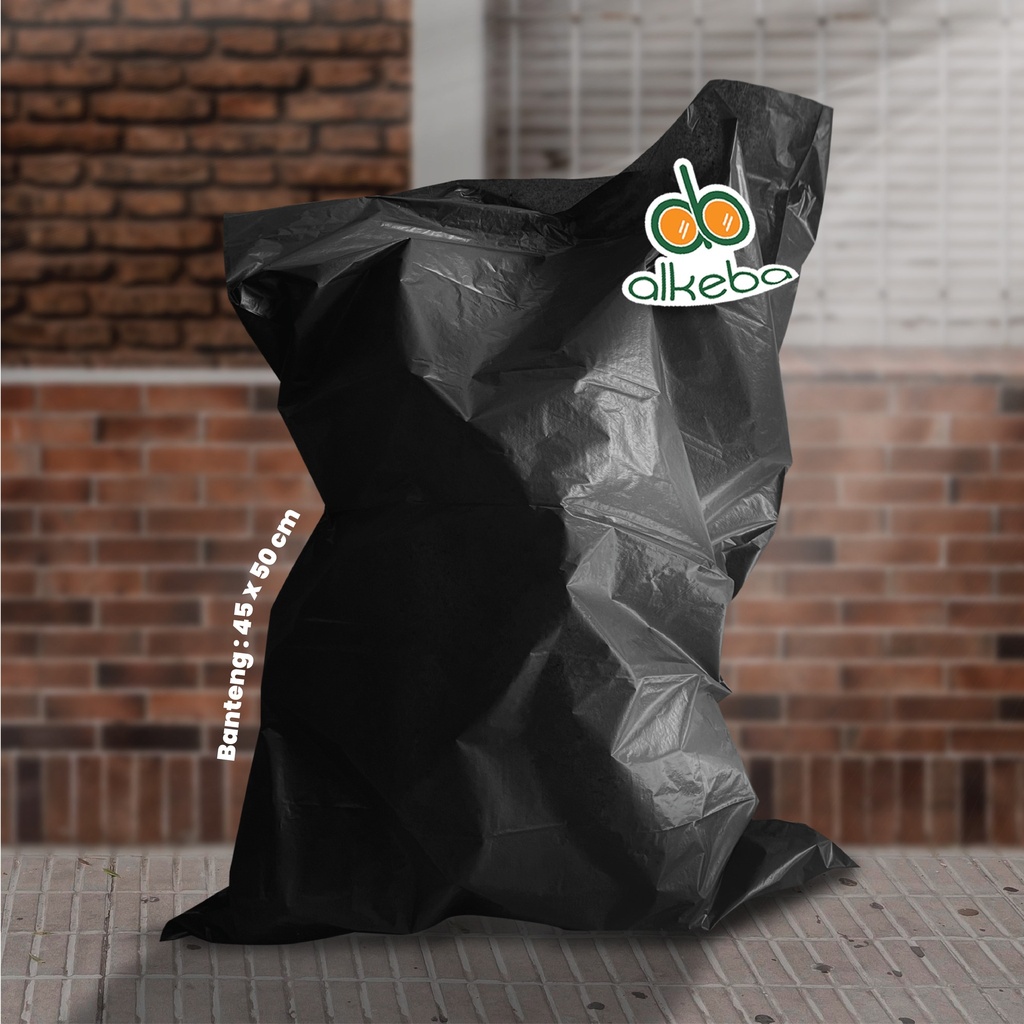 PLASTIK SAMPAH HITAM 45X50 CM BANTENG