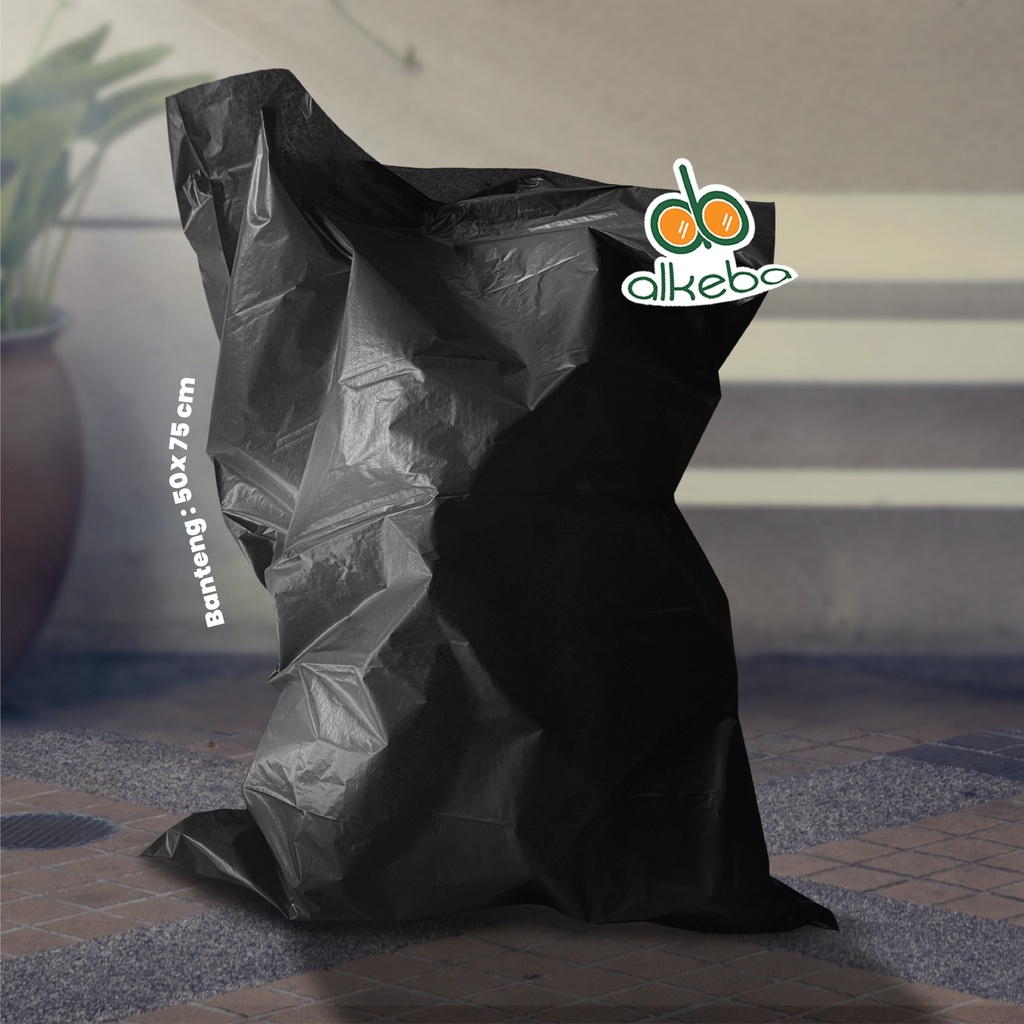 PLASTIK SAMPAH HITAM 50X75 CM BANTENG