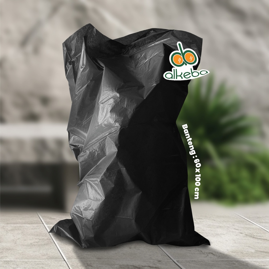 PLASTIK SAMPAH HITAM 60X100 CM BANTENG