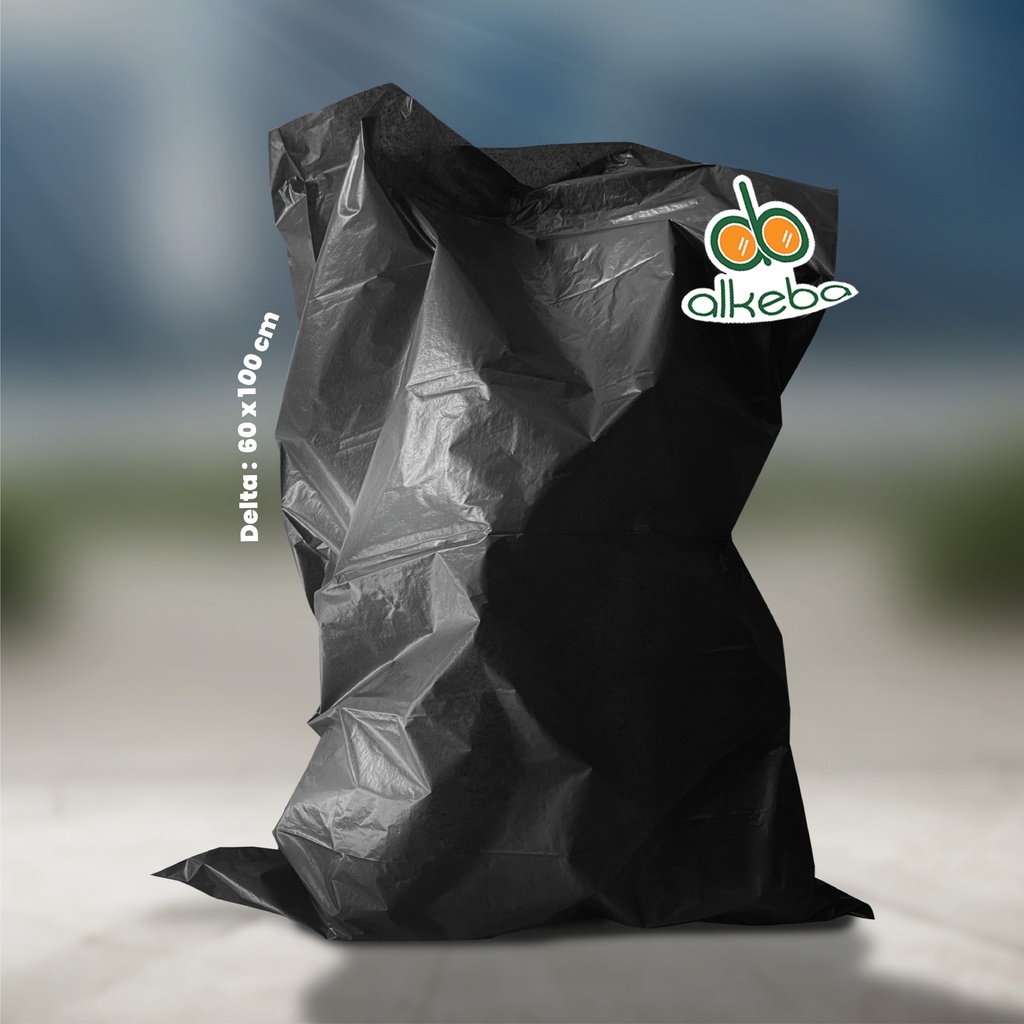 PLASTIK SAMPAH HITAM 60X100 CM DELTA