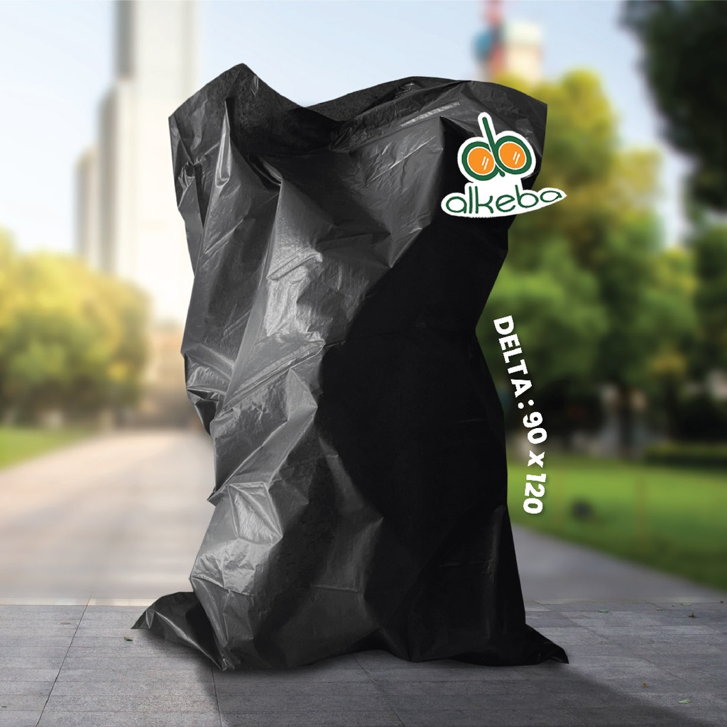 PLASTIK SAMPAH HITAM 90X120 CM DELTA