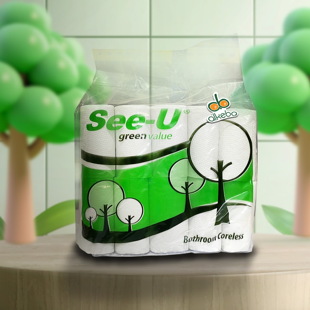 SEE-U TISSUE ROLL CORELESS (10 ROLL/PACK)