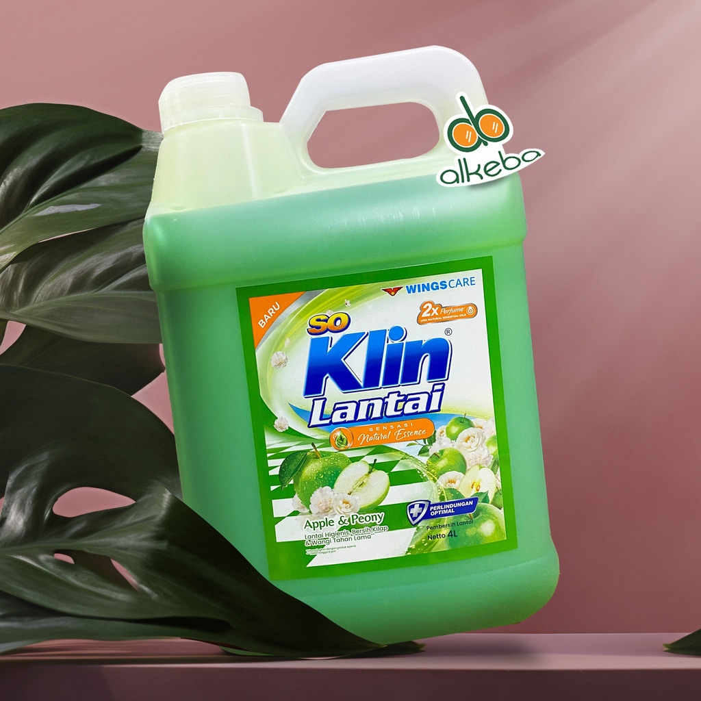 SO KLIN FLOOR CLEANER 4 LITER APPLE