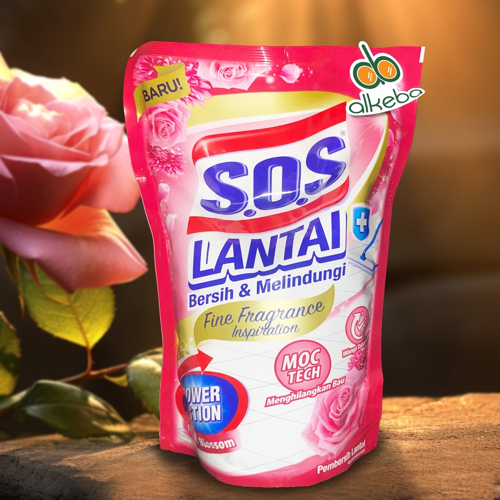 SOS FLOOR CLEANER  FLORAL BLOSSOM  REFILL 750ML