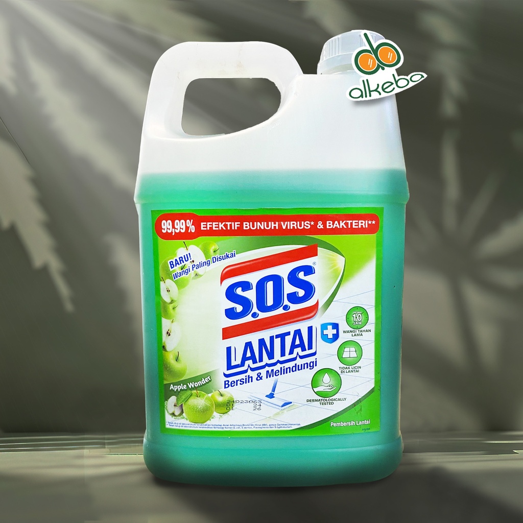 SOS FLOOR CLEANER APPLE WONDER 3,5 LITER