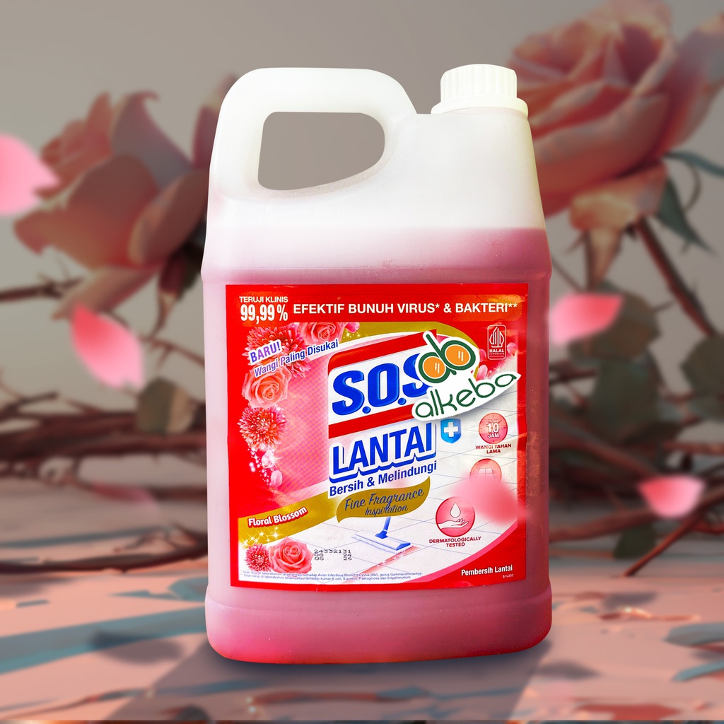 SOS FLOOR CLEANER FLORAL BLOSSOM 3,5 LITER