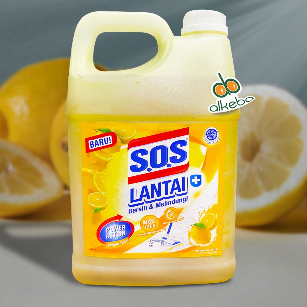 SOS FLOOR CLEANER LEMON TWIST 3,5 LITER