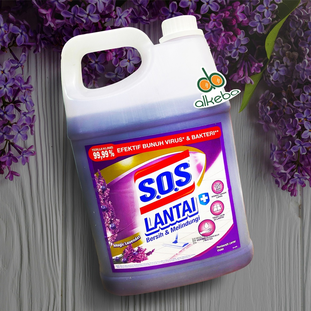 SOS FLOOR CLEANER LAVENDER 3,5 LITER
