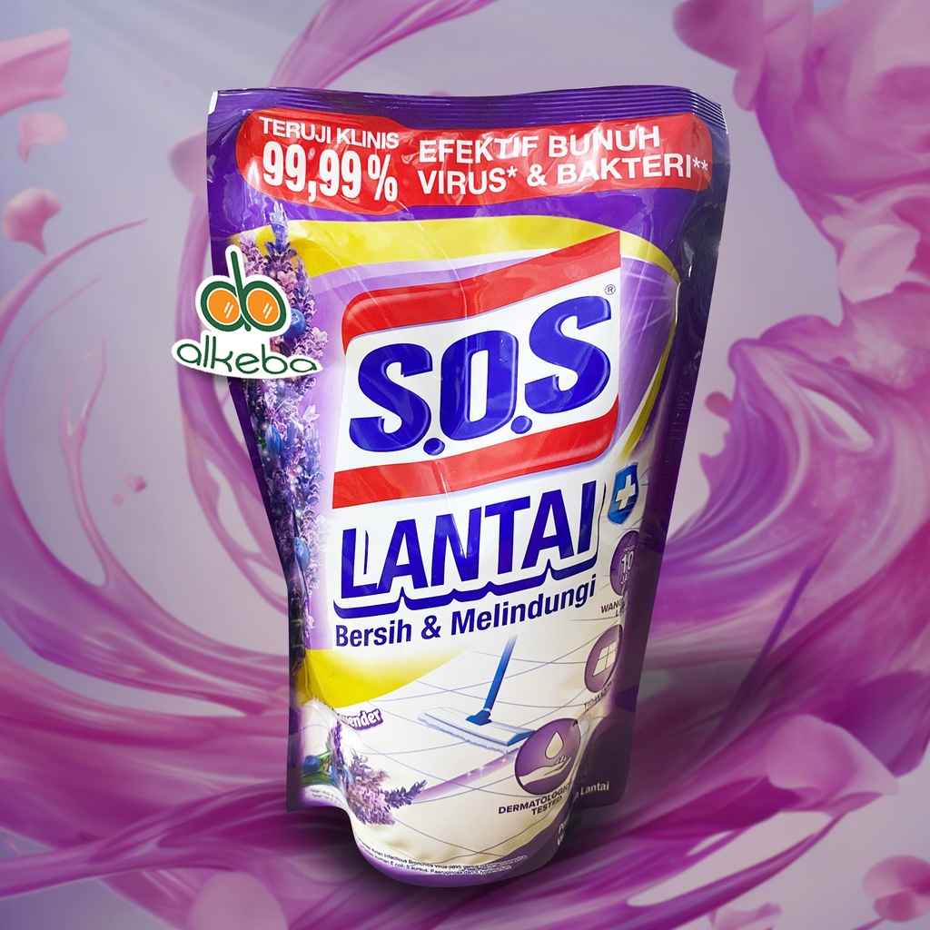SOS FLOOR CLEANER LAVENDER REFILL 375ML