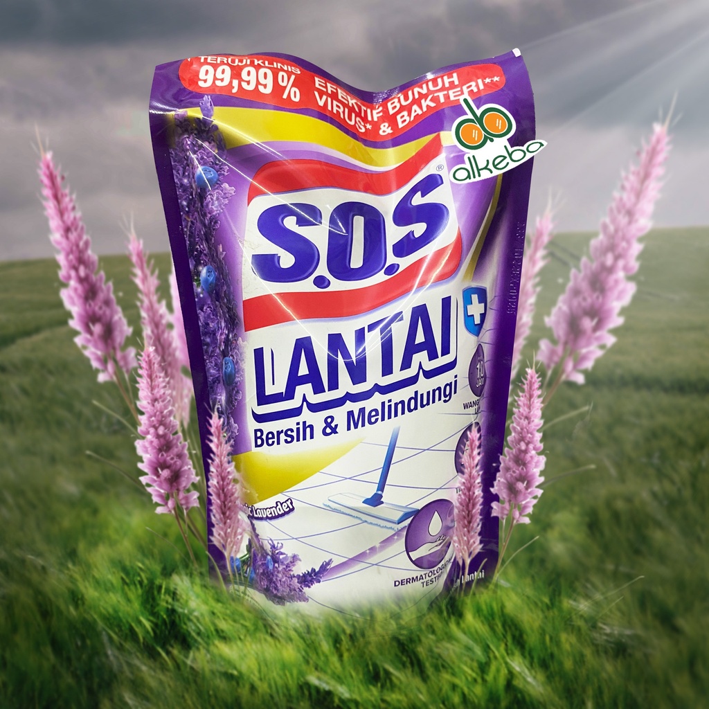 SOS FLOOR CLEANER LAVENDER REFILL 700 ML