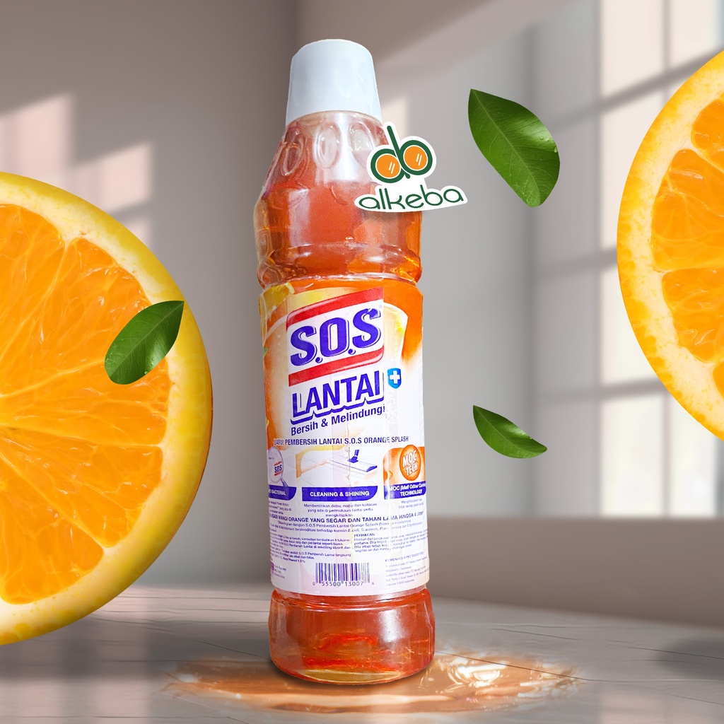 SOS FLOOR CLEANER ORANGE SPLASH 780 ML