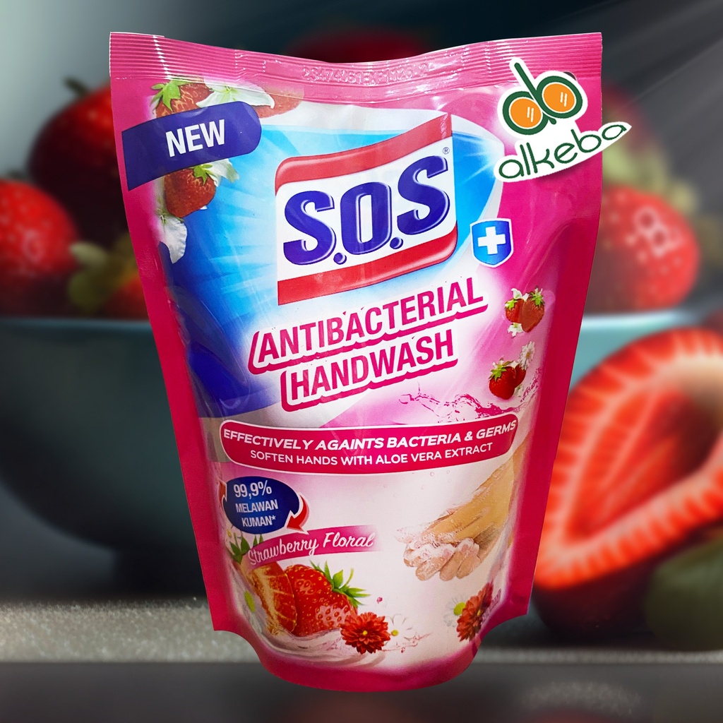 SOS HAND SOAP STRAWBERRY REFILL 300ML