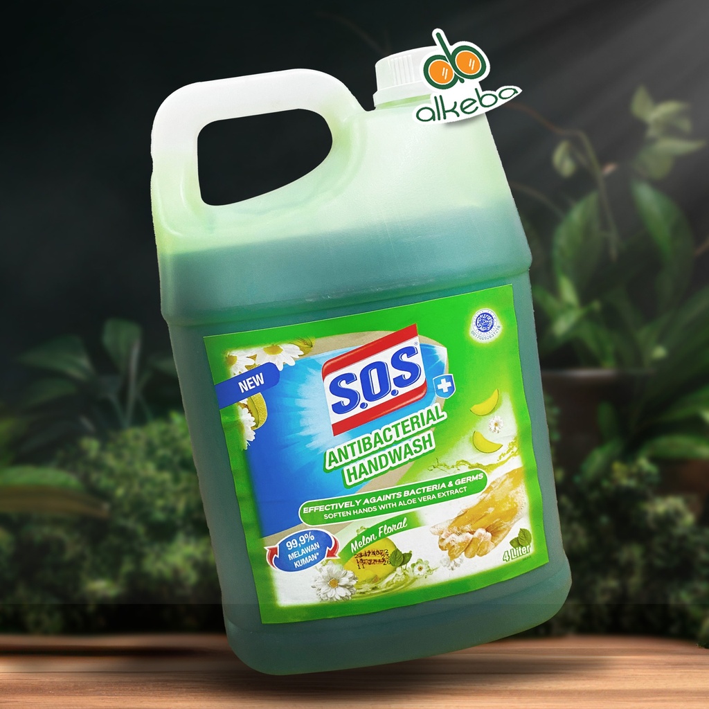 SOS HAND SOAP MELON FLORAL 4 LITER