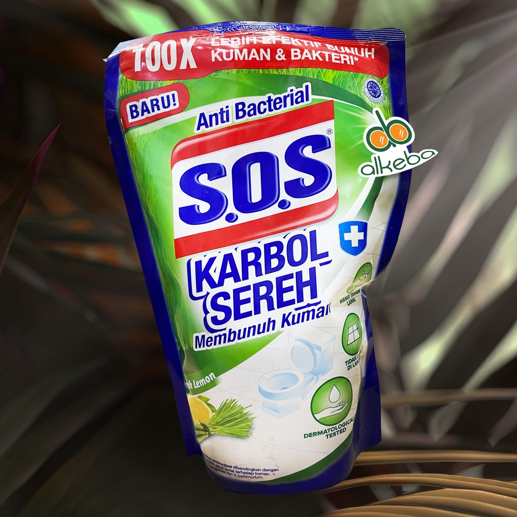 SOS KARBOL WANGI SEREH LEMON REFILL 750ML