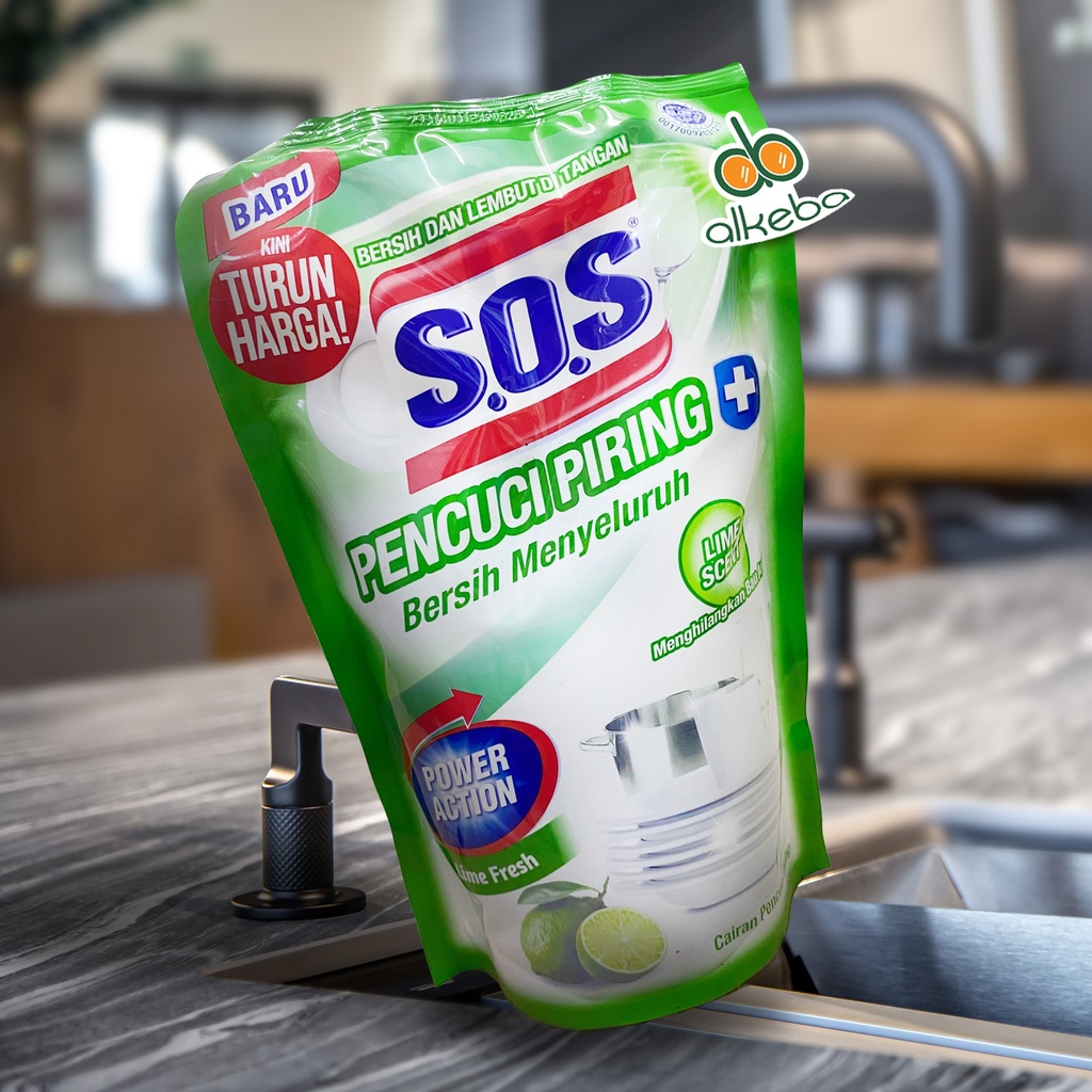 SOS SABUN CUCI PIRING FRESH LIME 750ml