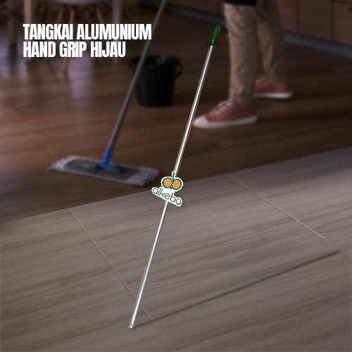 TANGKAI ALUMUNIUM + HAND GRIP HIJAU