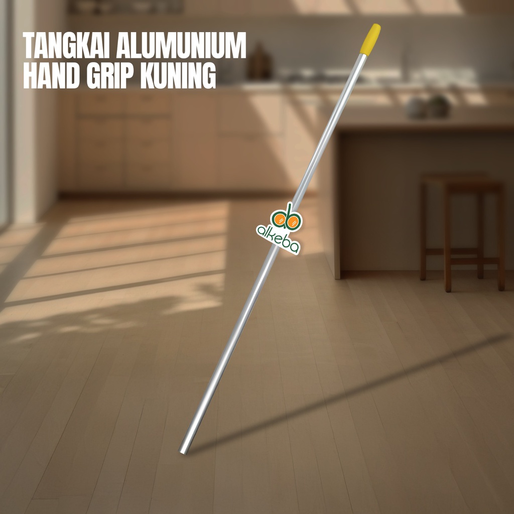 TANGKAI ALUMUNUM + HAND GRIP KUNING