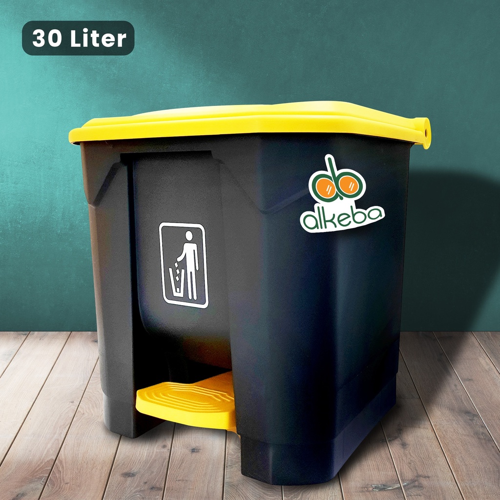 TEMPAT SAMPAH INJAK IMPORT 30 L B2-010A ABU KUNING