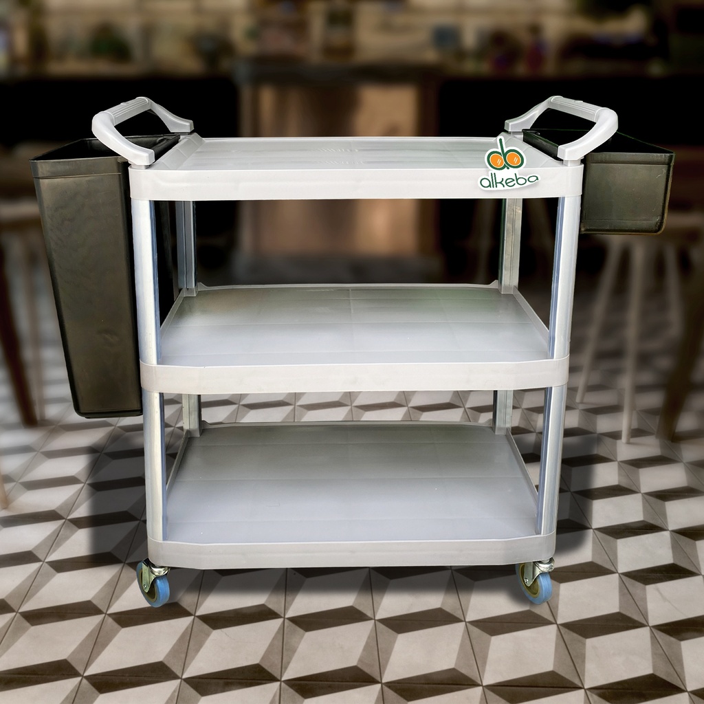 THREE STEP TROLLEY WITH BUCKET