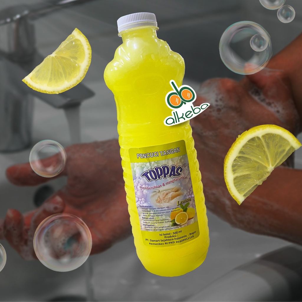 TOPPAS HAND SOAP LEMON BOTOL 500ML