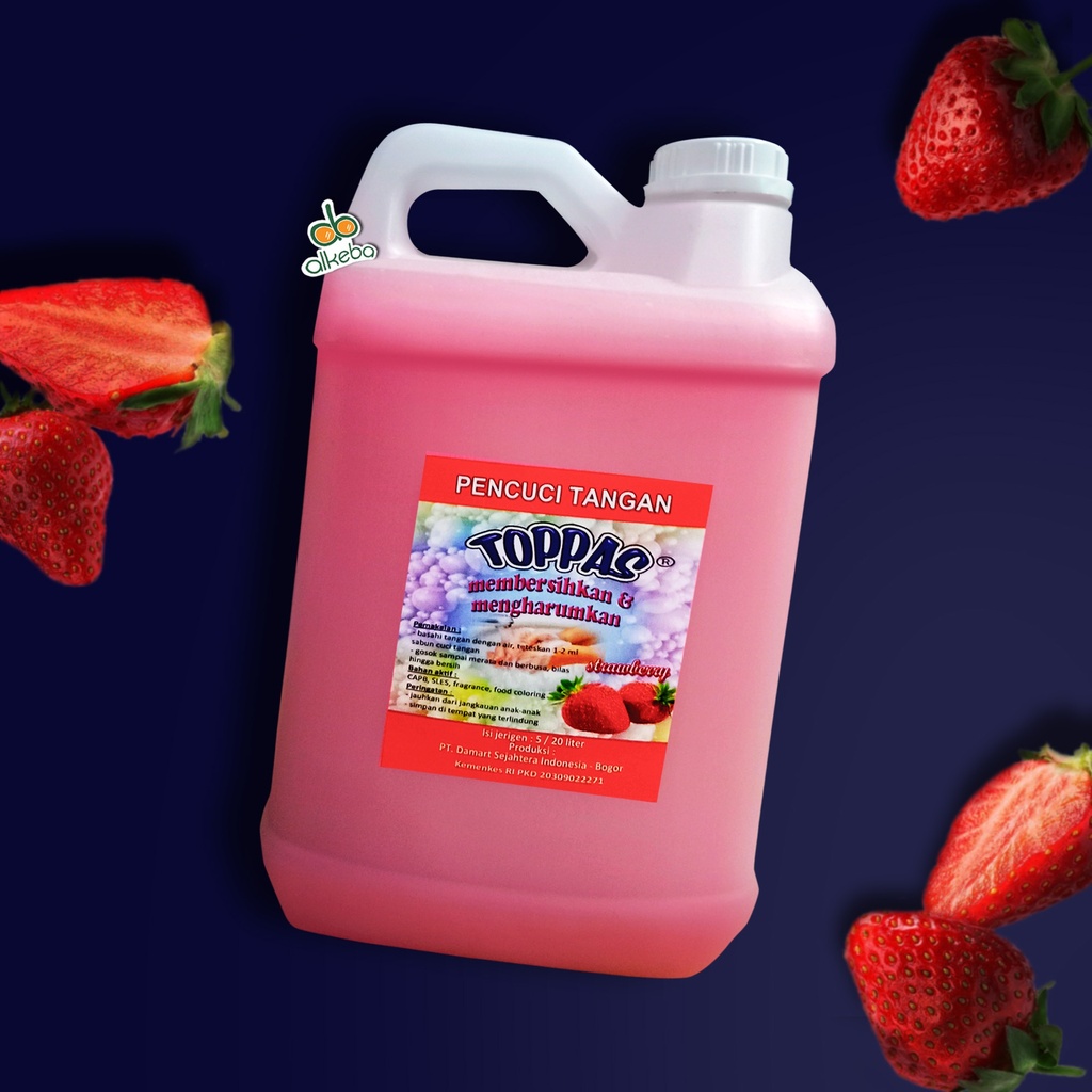 TOPPAS HAND SOAP STRAWBERRY 5 LITER