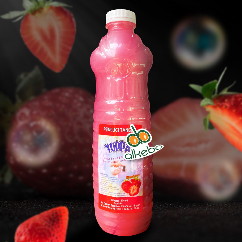 TOPPAS HAND SOAP STRAWBERRY BOTOL 500ML